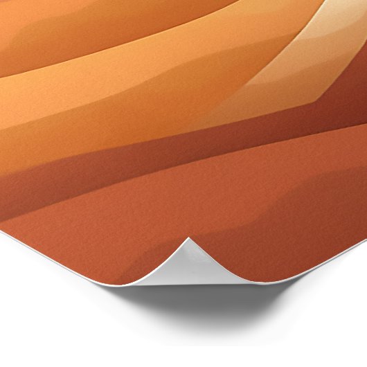 Abstracte landschapsillustratie poster (Hoek)