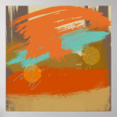 Abstracte landschapskaarten voor kunstschilderinge poster (Voorkant)