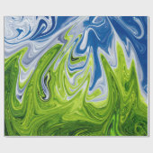 Abstracte landschapskunst | Beste moderne kunst Cadeaupapier (Vlak)
