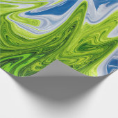 Abstracte landschapskunst | Beste moderne kunst Cadeaupapier (Hoek)