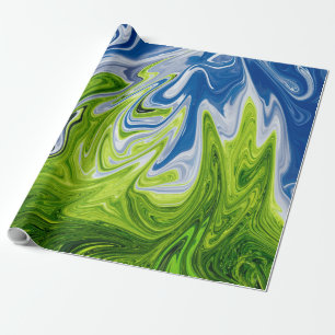Abstracte landschapskunst   Beste moderne kunst Cadeaupapier