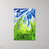 Abstracte landschapskunst | Beste moderne kunst Canvas Afdruk (Voorkant)