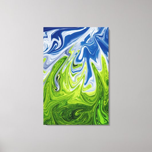 Abstracte landschapskunst | Beste moderne kunst Canvas Afdruk (Voorkant)