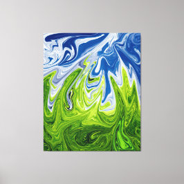 Abstracte landschapskunst | Beste moderne kunst Canvas Afdruk