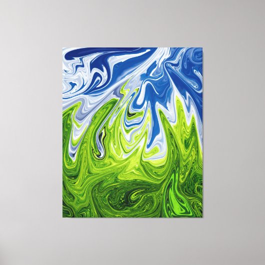 Abstracte landschapskunst | Beste moderne kunst Canvas Afdruk (Voorkant)