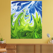 Abstracte landschapskunst | Beste moderne kunst Canvas Afdruk (Insitu (Woonkamer))