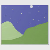 abstracte landschapskunst cadeaupapier (Vlak)