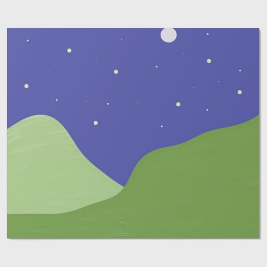 abstracte landschapskunst cadeaupapier (Vlak)