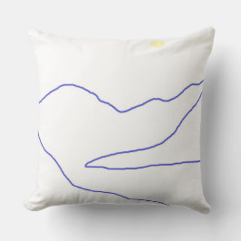 abstracte landschapskunst kussen