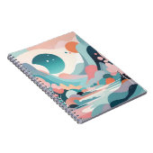 Abstracte landschapskunst notitieboek (Rechterzijde)