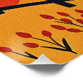 Abstracte landschapskunst perfect poster (Hoek)