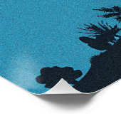 Abstracte landschapskunst perfect poster (Hoek)