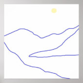 abstracte landschapskunst poster (Voorkant)