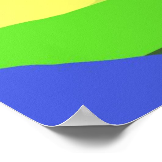 abstracte landschapskunst poster (Hoek)