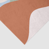 Abstracte landschapskunst – Terracotta, Sage & Sky Tissuepapier (Detail)