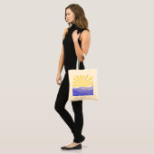 abstracte landschapskunst tote bag (Voorkant (model))