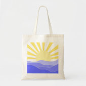 abstracte landschapskunst tote bag (Voorkant)