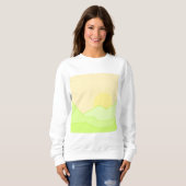 abstracte landschapskunst trui (Voorkant volledig)