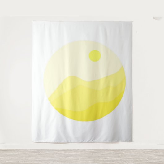 abstracte landschapskunst wandkleed (Voorkant)