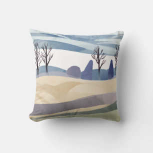 Abstracte Landschapsminimalistische stijl Kussen