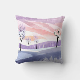 Abstracte Landschapsminimalistische stijl Kussen