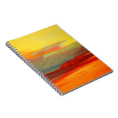abstracte landschapsolie schilderij op canvasverf, notitieboek (Rechterzijde)