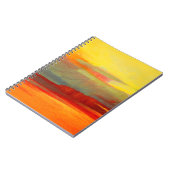 abstracte landschapsolie schilderij op canvasverf, notitieboek (Linkerzijde)