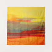 abstracte landschapsolie schilderij op canvasverf, wandkleed (Voorkant)