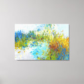 Abstracte landschapsschilderende presentator 24x36 canvas afdruk (Voorkant)