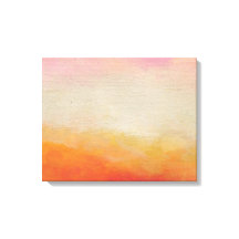 Abstracte landschapsschildering van woestijnkleure