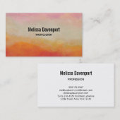 Abstracte landschapsschildering van woestijnkleure visitekaartje (Voorkant / Achterkant)
