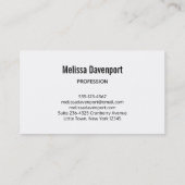 Abstracte landschapsschildering van woestijnkleure visitekaartje (Achterkant)