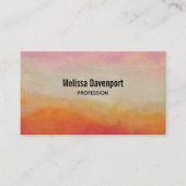 Abstracte landschapsschildering van woestijnkleure visitekaartje (Voorkant)