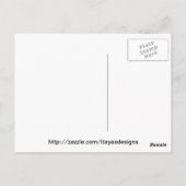 Abstracte landschapsschildering voor folkkunst briefkaart (Achterkant)