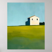 Abstracte Landschapsschilderkunst, Boerderij Poster (Voorkant)