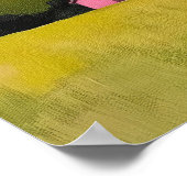 Abstracte Landschapsschilderkunst, Boerderijhorizo Poster (Hoek)