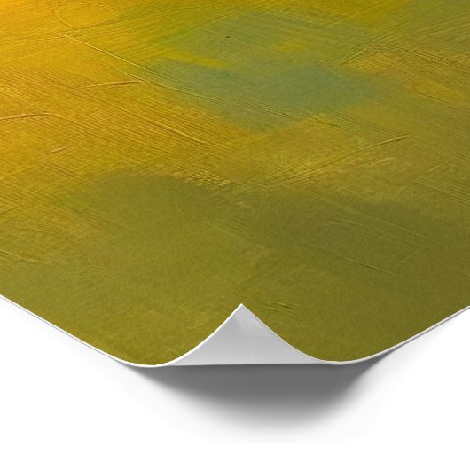 Abstracte landschapsschilderkunst, kleurrijke mode poster (Hoek)