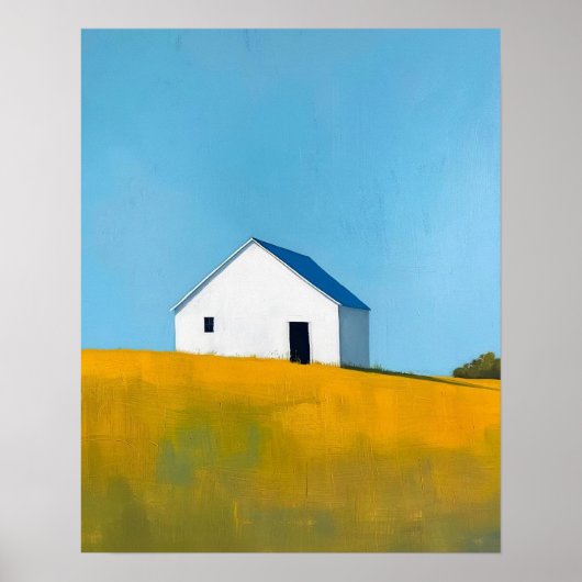 Abstracte landschapsschilderkunst, kleurrijke mode poster (Voorkant)