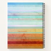 Abstracte landschapsstrepen & uw woorden notitieboek (Achterkant)