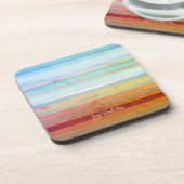 Abstracte landschapsstrepen & uw woorden onderzetter (Linkerzijde)