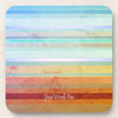 Abstracte landschapsstrepen & uw woorden onderzetter (Voorkant)