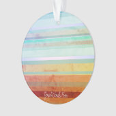 Abstracte landschapsstrepen & uw woorden ornament (voorkant)