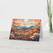 Abstracte Landschapsvallei versus bergillustrator Kaart (Voorkant)