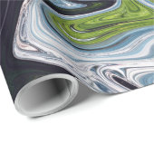 Abstracte landschapsverf | Beste kunst Cadeaupapier (Rol Hoek)