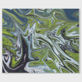 Abstracte landschapsverf | Beste kunst Cadeaupapier (Vlak)
