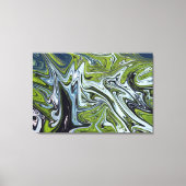 Abstracte landschapsverf | Beste kunst Canvas Afdruk (Voorkant)