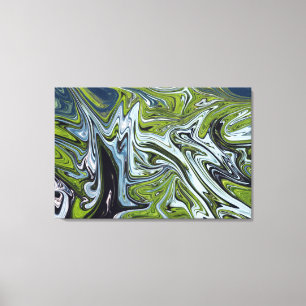 Abstracte landschapsverf   Beste kunst Canvas Afdruk