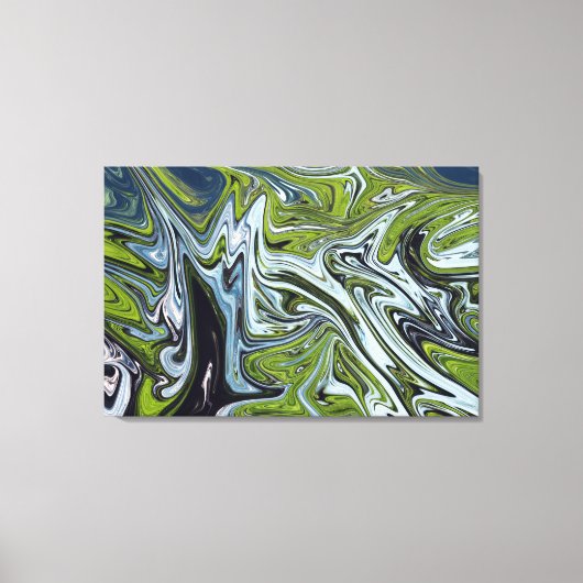 Abstracte landschapsverf | Beste kunst Canvas Afdruk (Voorkant)