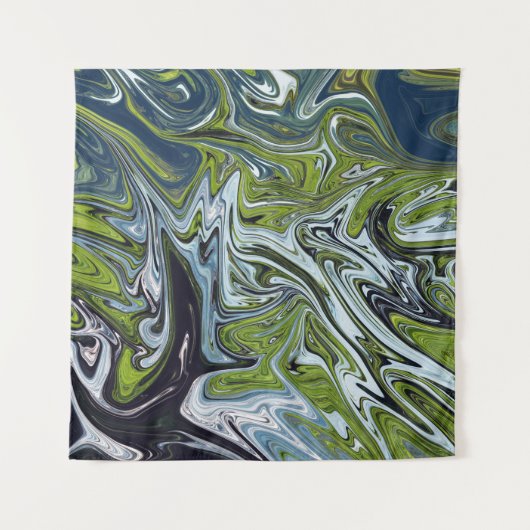 Abstracte landschapsverf | Beste kunst Wandkleed (Voorkant)