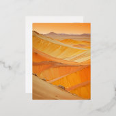 Abstracte Landschapswoestijn Natuur Achtergrondkun Folie Feestdagen Briefkaart (Voorkant / Achterkant)